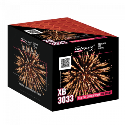 Obrazek Bateria Blue Tail Golden Spider Red Strobe Fs Profi 49 Strzałów 1,2"